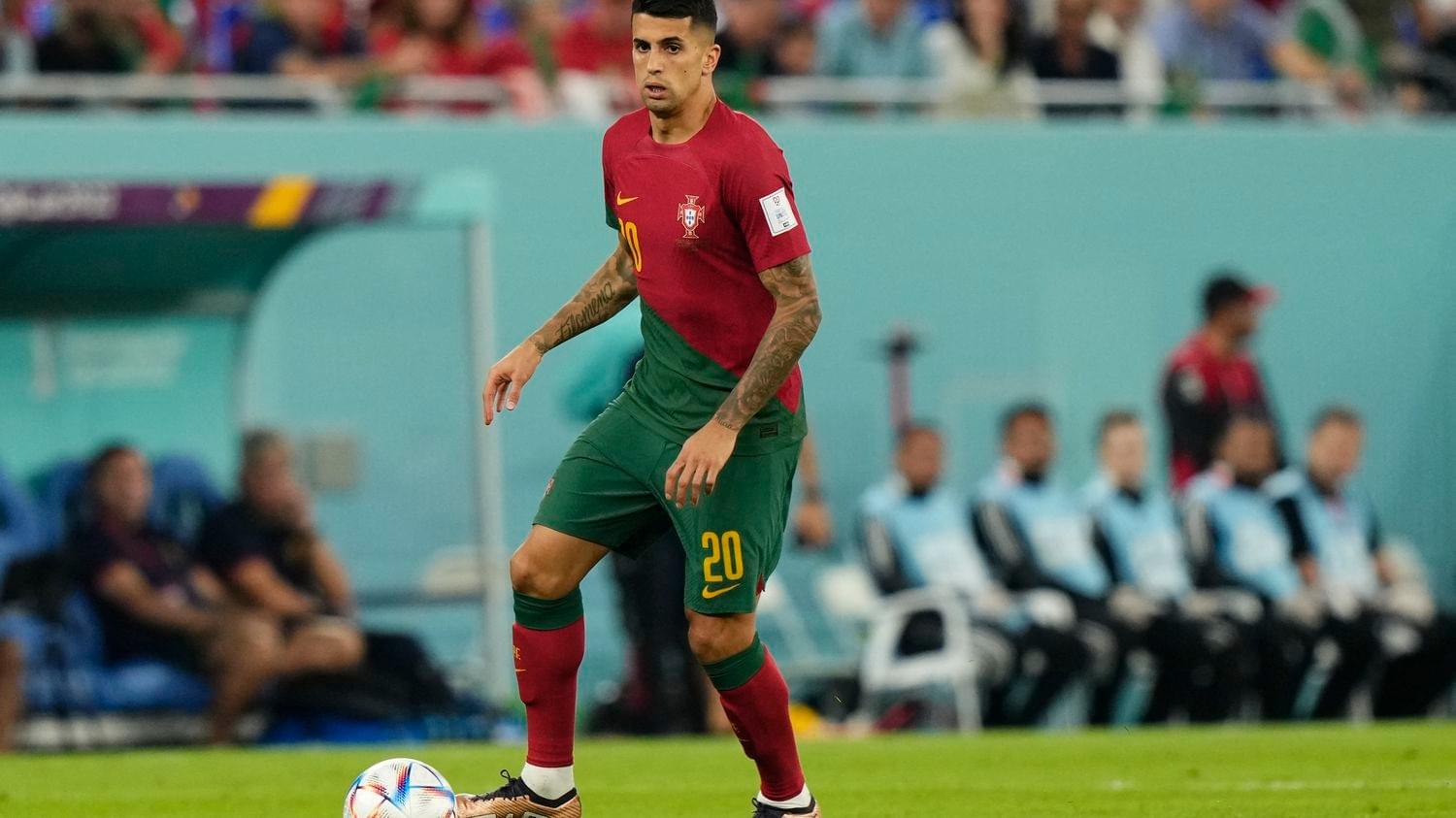 Joao Cancelo is playing on the World Cup 2022