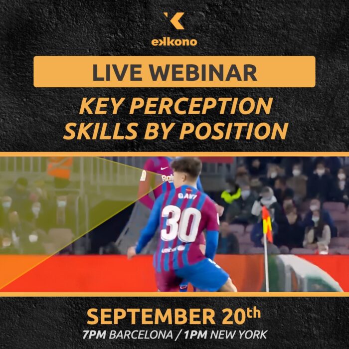 Learn the key ideas you must master as a coach to improve your player's perception skills based on which position they occupy on the field