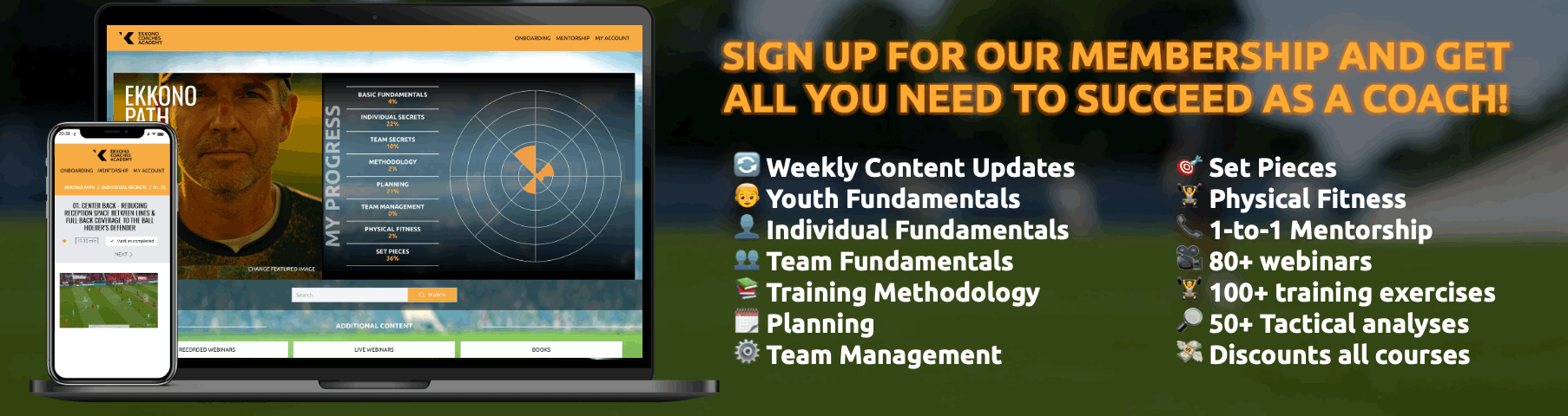 Join our membership to and get all you need to succeed as a coach!