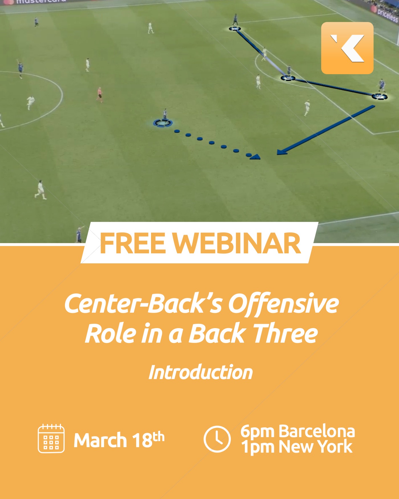 Center-Back's Offensive Role in a Back Three